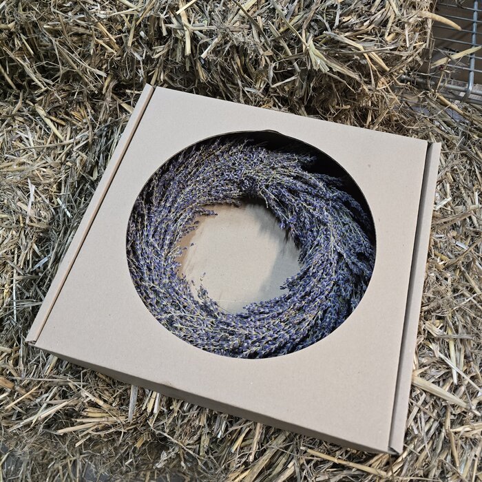 Krans van gedroogde lavendel Krans van gedroogde lavendel