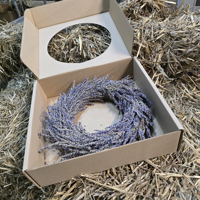 Krans van gedroogde lavendel Krans van gedroogde lavendel
