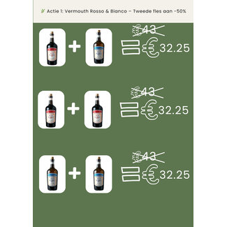 Distilleria Montanaro ACTIE VERMOUTH - 2e fles aan 50% korting