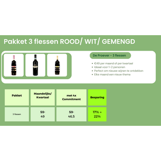 Baroloco Di Pepe Wijnabonnement 3 flessen WIT  per kwartaal