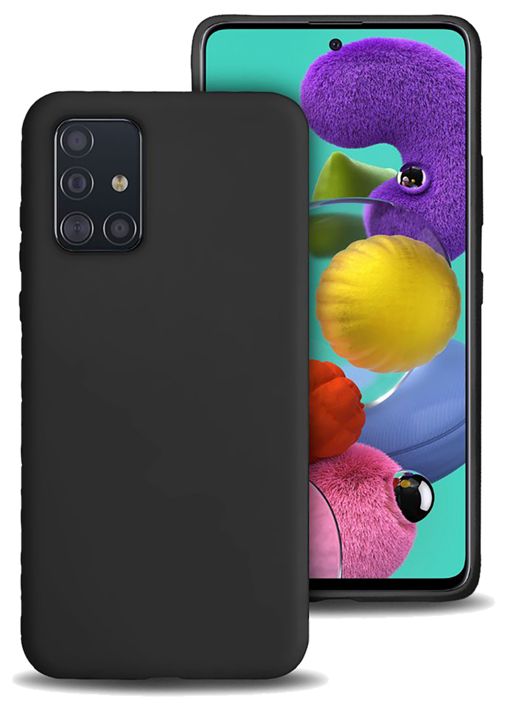 BTH BTH Samsung Galaxy A51 hoesje siliconen zwart