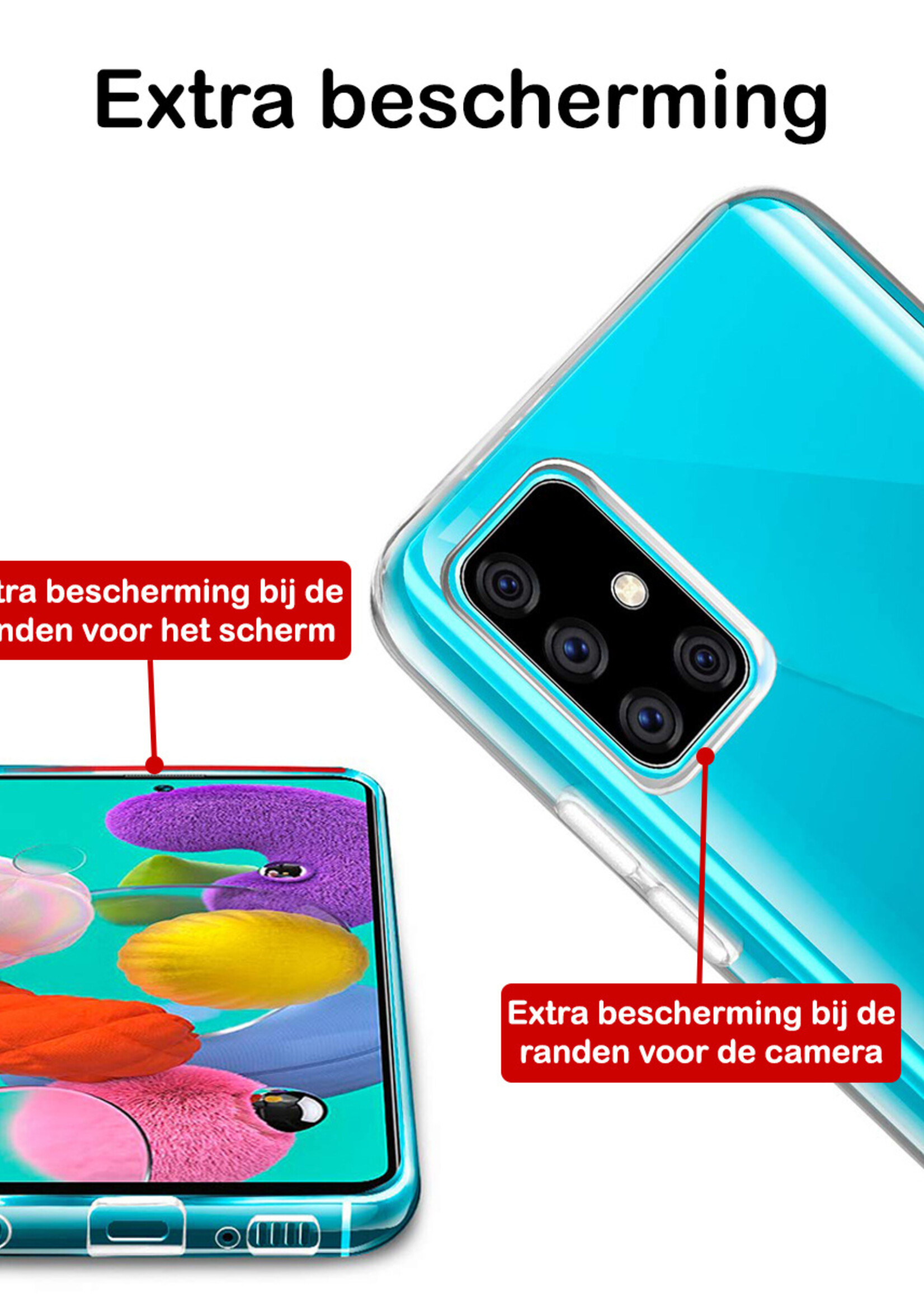 BTH BTH Samsung Galaxy A51 hoesje siliconen zwart