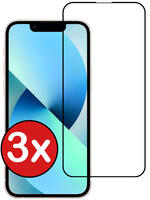 BTH BTH iPhone 13 Pro Max Screenprotector Glas Full Cover 3D - 3 PACK