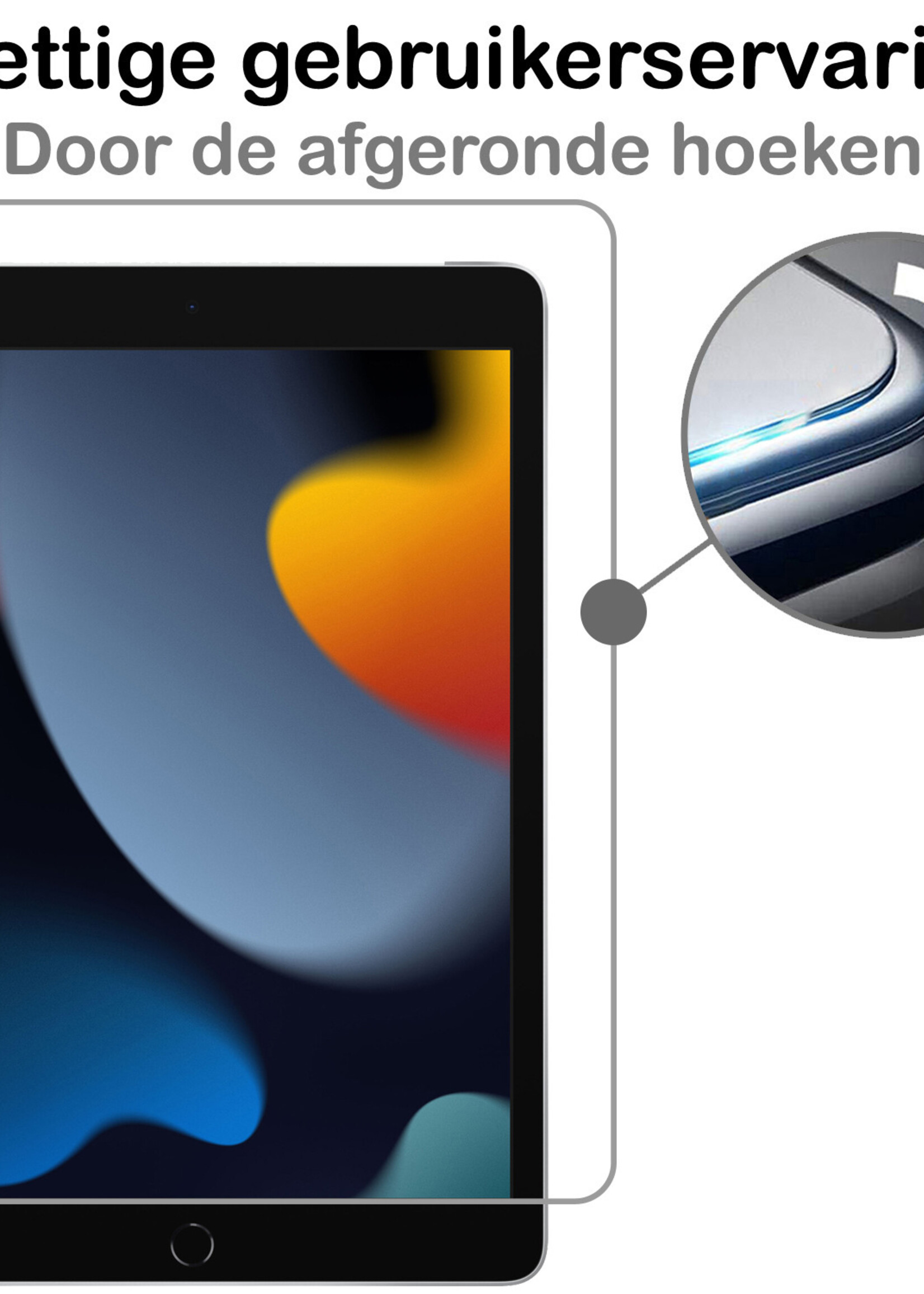 BTH Screenprotector Geschikt voor iPad 10.2 2021 Screenprotector Tempered Glass Screen Protector Gehard Glas - Screenprotector Geschikt voor iPad 9 Screenprotector Glas - 3 PACK