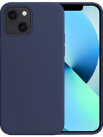 BTH BTH iPhone 13 Mini Hoesje Siliconen - Donkerblauw