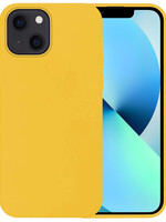 BTH BTH iPhone 13 Mini Hoesje Siliconen - Geel