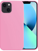 BTH BTH iPhone 13 Mini Hoesje Siliconen - Lichtroze