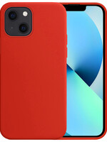 BTH BTH iPhone 13 Mini Hoesje Siliconen - Rood
