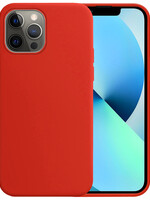 BTH BTH iPhone 13 Pro Hoesje Siliconen - Rood