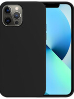 BTH BTH iPhone 13 Pro Max Hoesje Siliconen - Zwart