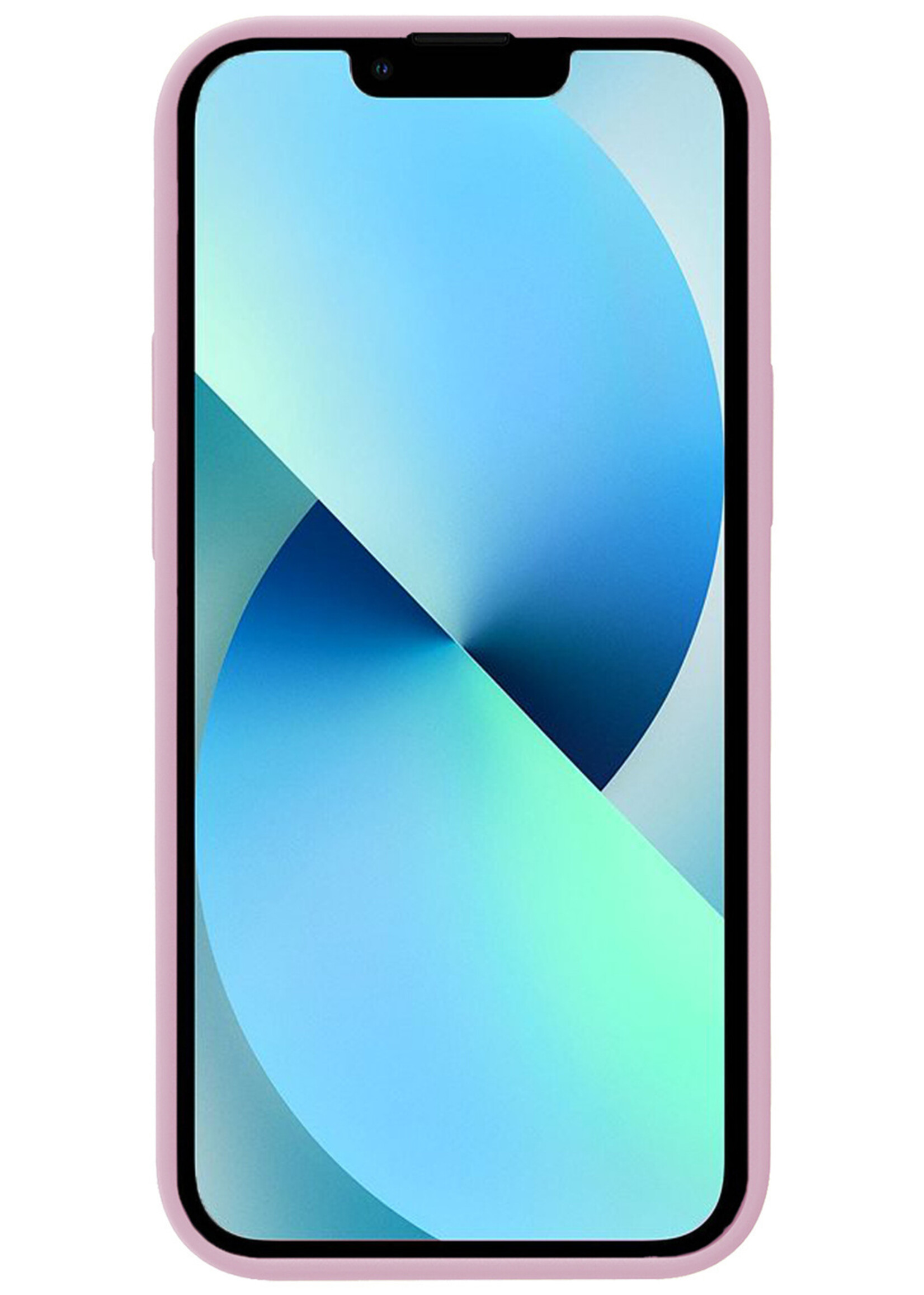 BTH Hoesje Geschikt voor iPhone 13 Pro Max Hoesje Siliconen Case Hoes - Hoes Geschikt voor iPhone 13 Pro Max Hoes Cover Case - Lila - 2 PACK