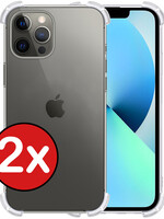 BTH BTH iPhone 13 Pro Max Hoesje Shockproof - Transparant - 2 PACK