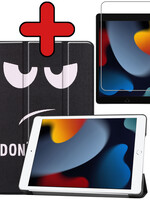 BTH BTH iPad 10.2 2021 hoesje don't touch memet screenprotector