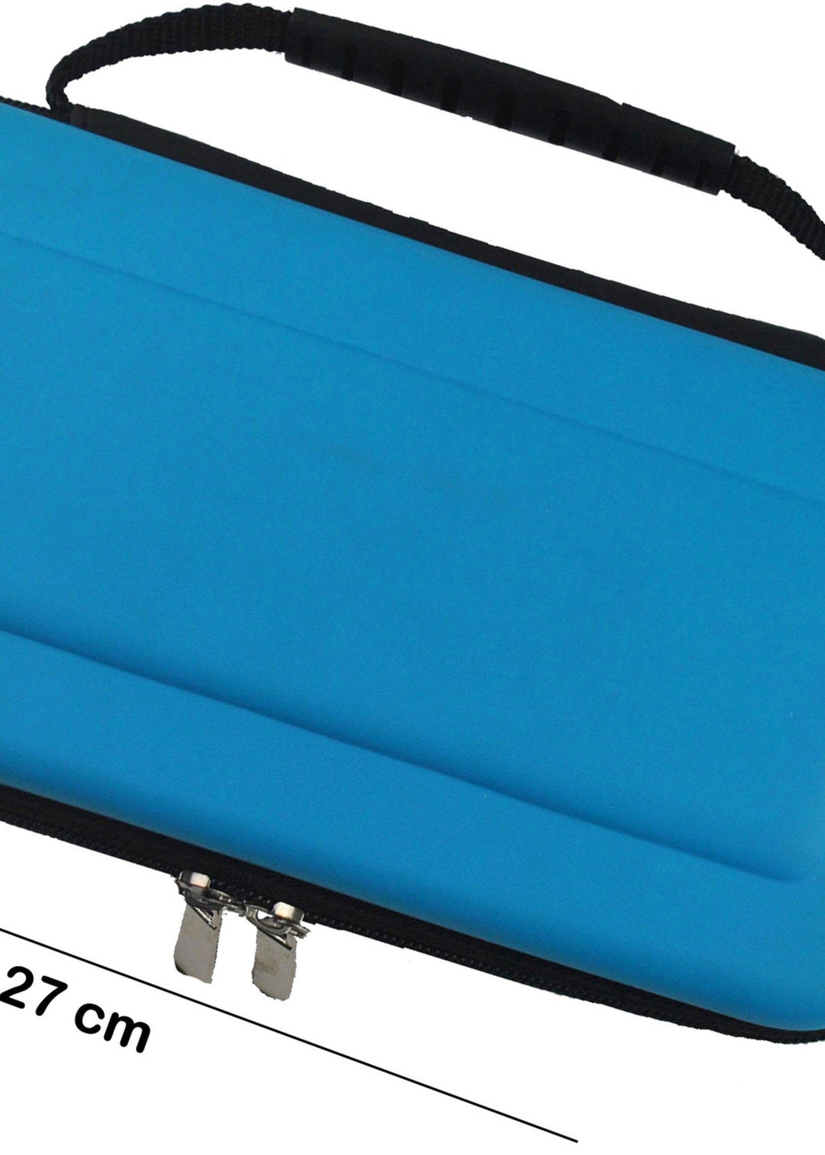 BTH Hoes Geschikt voor Nintendo Switch OLED Case Hoesje Hard Cover - Case Geschik voor Nintendo Switch OLED Hoes - Blauw