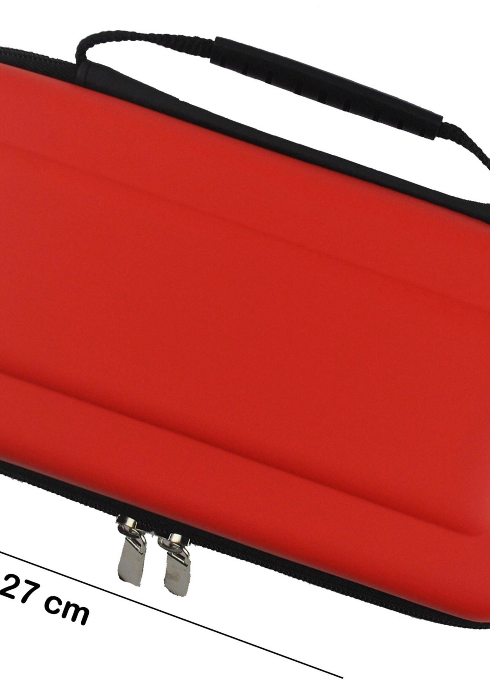 BTH Hoes Geschikt voor Nintendo Switch OLED Case Hoesje Hard Cover - Case Geschik voor Nintendo Switch OLED Hoes - Rood