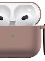 BTH BTH Siliconen Hoesje Voor Apple AirPods 3 - Beige