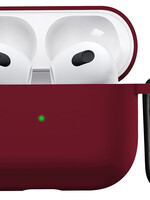 BTH BTH Siliconen Hoesje Voor Apple AirPods 3 - Donkerrood