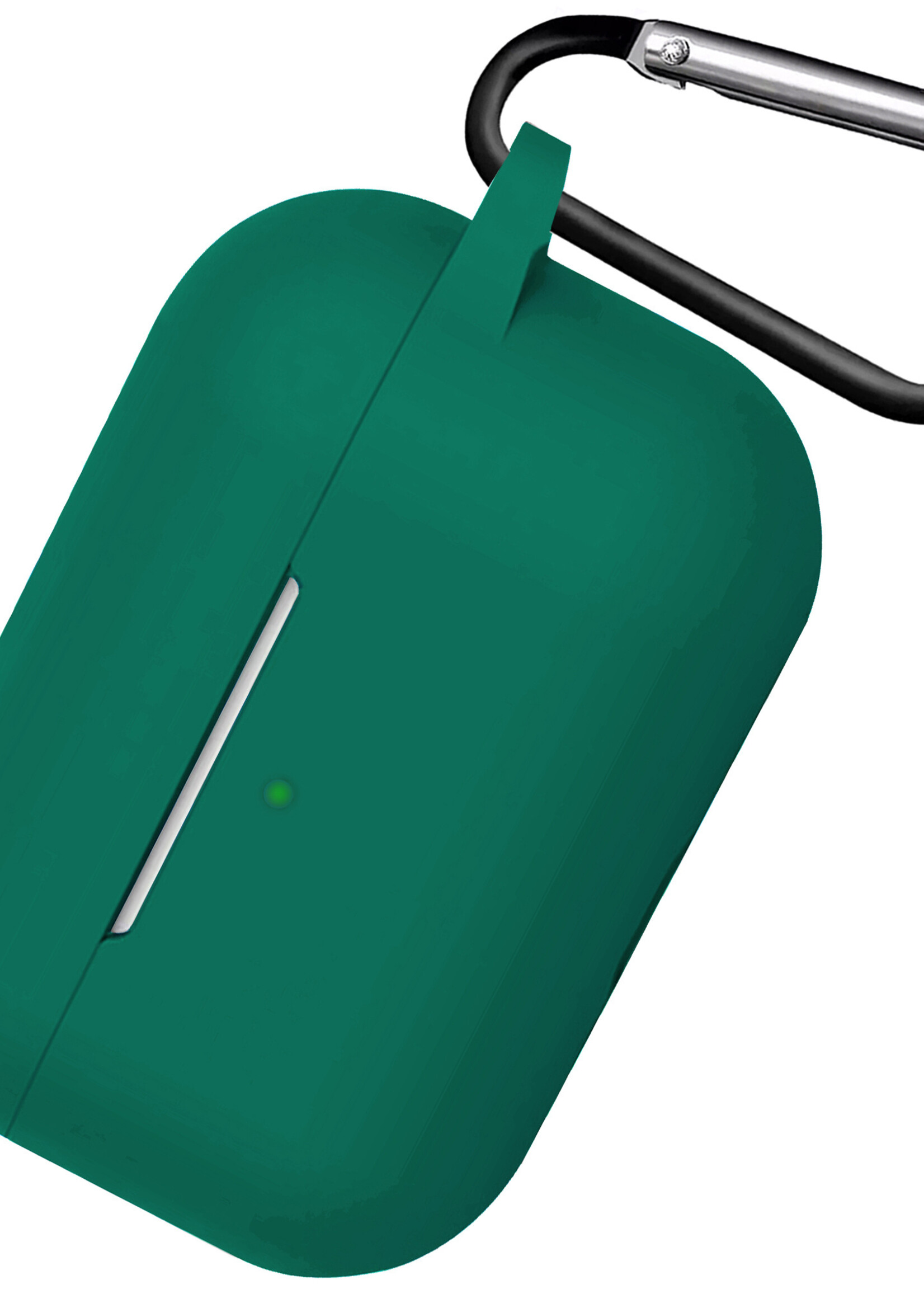 BTH Airpods 3 Hoesje Case Siliconen Hoes Geschikt voor Apple AirPods 3 Case Hoesje Met Clip - Turquoise Groen