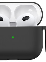 BTH BTH Siliconen Hoesje Voor Apple AirPods 3 - Zwart