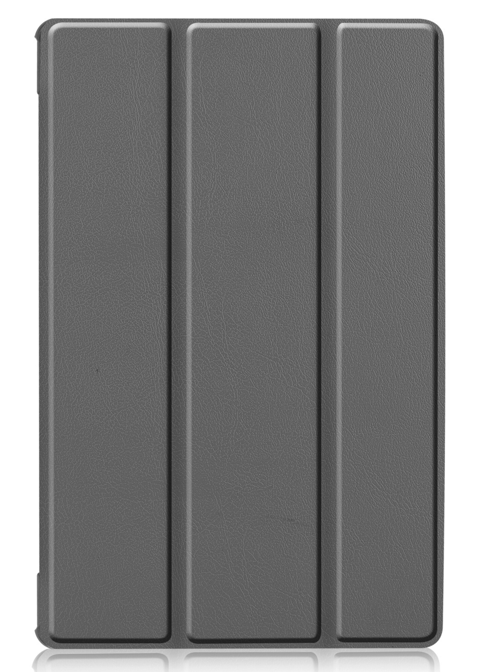 BTH Lenovo Tab M10 FHD Plus Hoes Luxe Book Case Hoesje - Lenovo Tab M10 FHD Plus Hoes Cover (10,3 inch) - Grijs