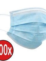 BTH BTH Wegwerp Mondkapje Blauw Niet-medisch - 500 PACK