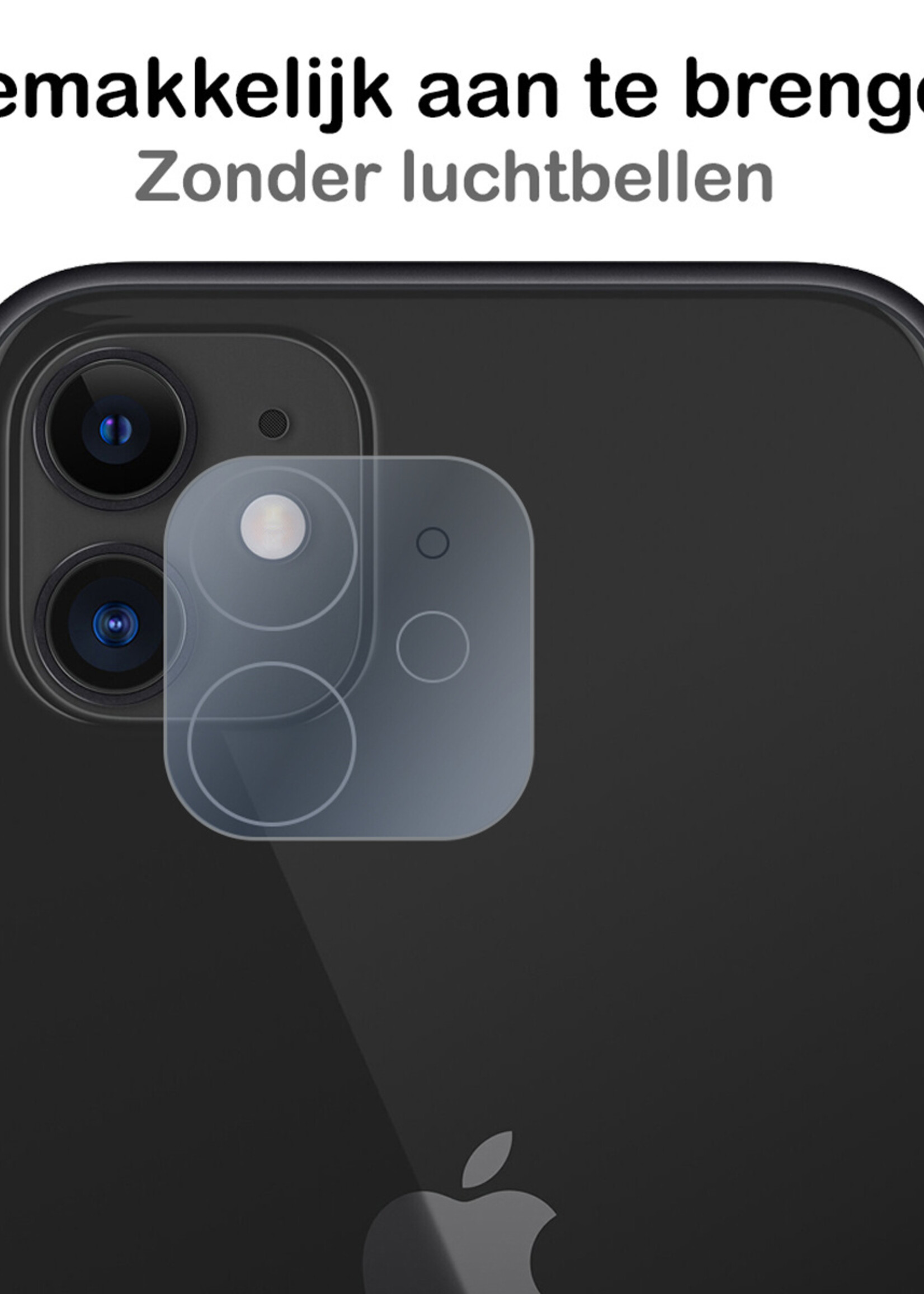 BTH Screenprotector Geschikt voor iPhone 12 Camera Lens Screenprotector Glas - Screenprotector Geschikt voor iPhone 12 Screenprotector Camera Protector Gehard Glas - 3 PACK
