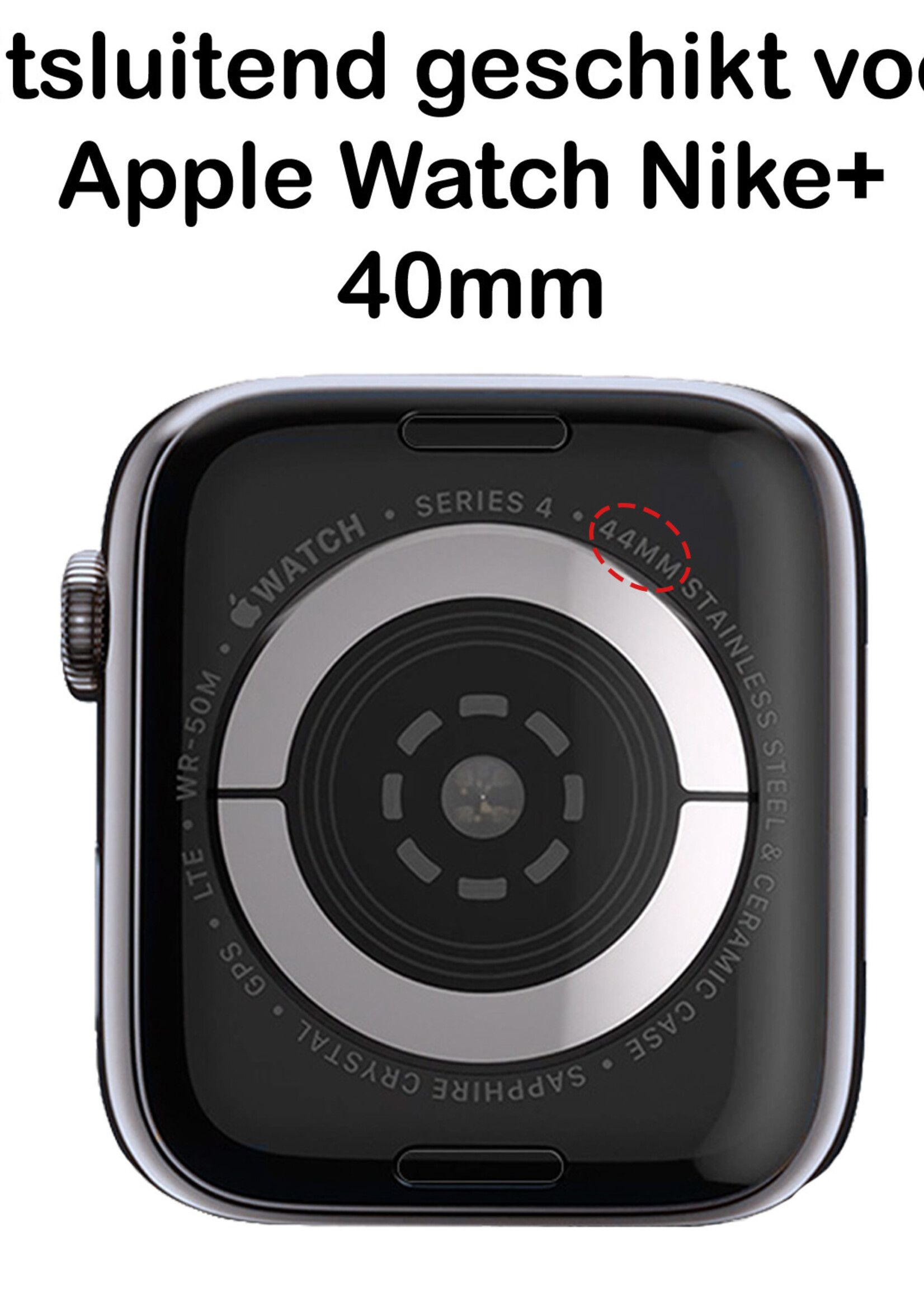BTH Geschikt Voor Apple Watch Nike+ Hoesje 40 mm Transparant Volledige Bescherming - Hoes Geschikt Voor Apple Watch Siliconen Case - 2 PACK