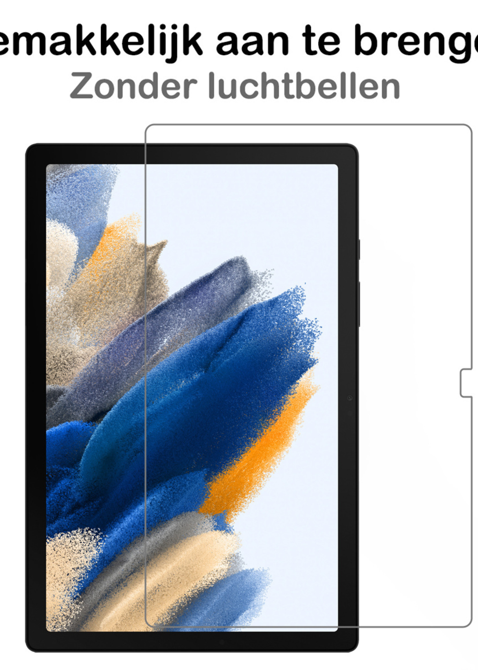 BTH Hoes Geschikt voor Samsung Galaxy Tab A8 Hoes Book Case Hoesje Trifold Cover Met Screenprotector - Hoesje Geschikt voor Samsung Tab A8 Hoesje Bookcase - Graffity