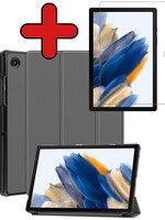 BTH BTH Samsung Galaxy Tab A8 2022 Hoes Met Screenprotector - Grijs