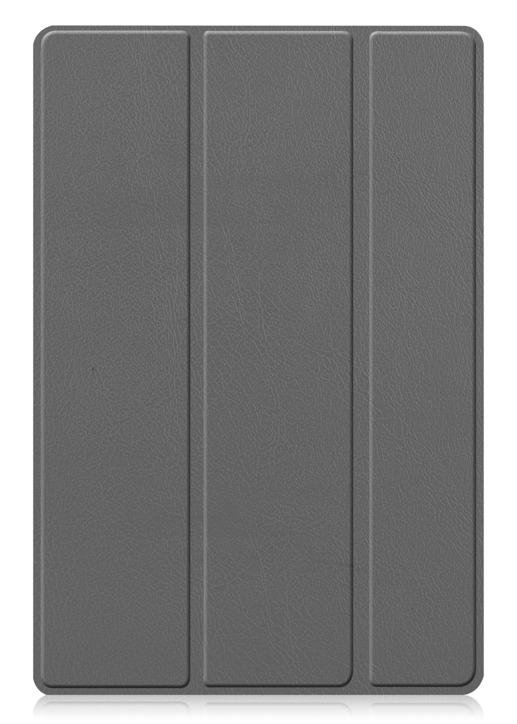 BTH Hoes Geschikt voor Samsung Galaxy Tab A8 Hoes Book Case Hoesje Trifold Cover Met Screenprotector - Hoesje Geschikt voor Samsung Tab A8 Hoesje Bookcase - Grijs