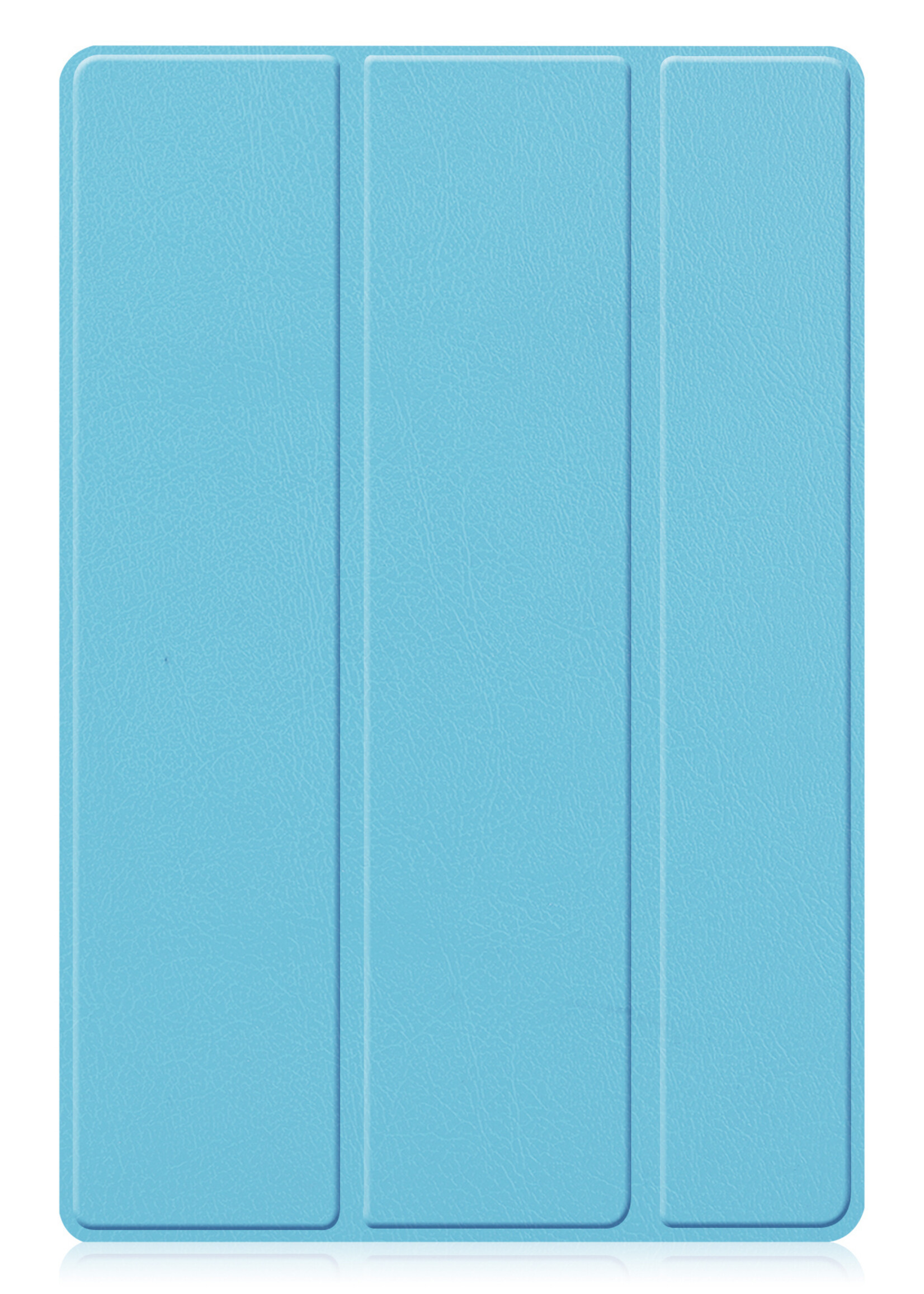 BTH Hoes Geschikt voor Samsung Galaxy Tab A8 Hoes Book Case Hoesje Trifold Cover Met Screenprotector - Hoesje Geschikt voor Samsung Tab A8 Hoesje Bookcase - Lichtblauw
