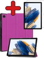 BTH BTH Samsung Galaxy Tab A8 2022 Hoes Met Screenprotector - Paars