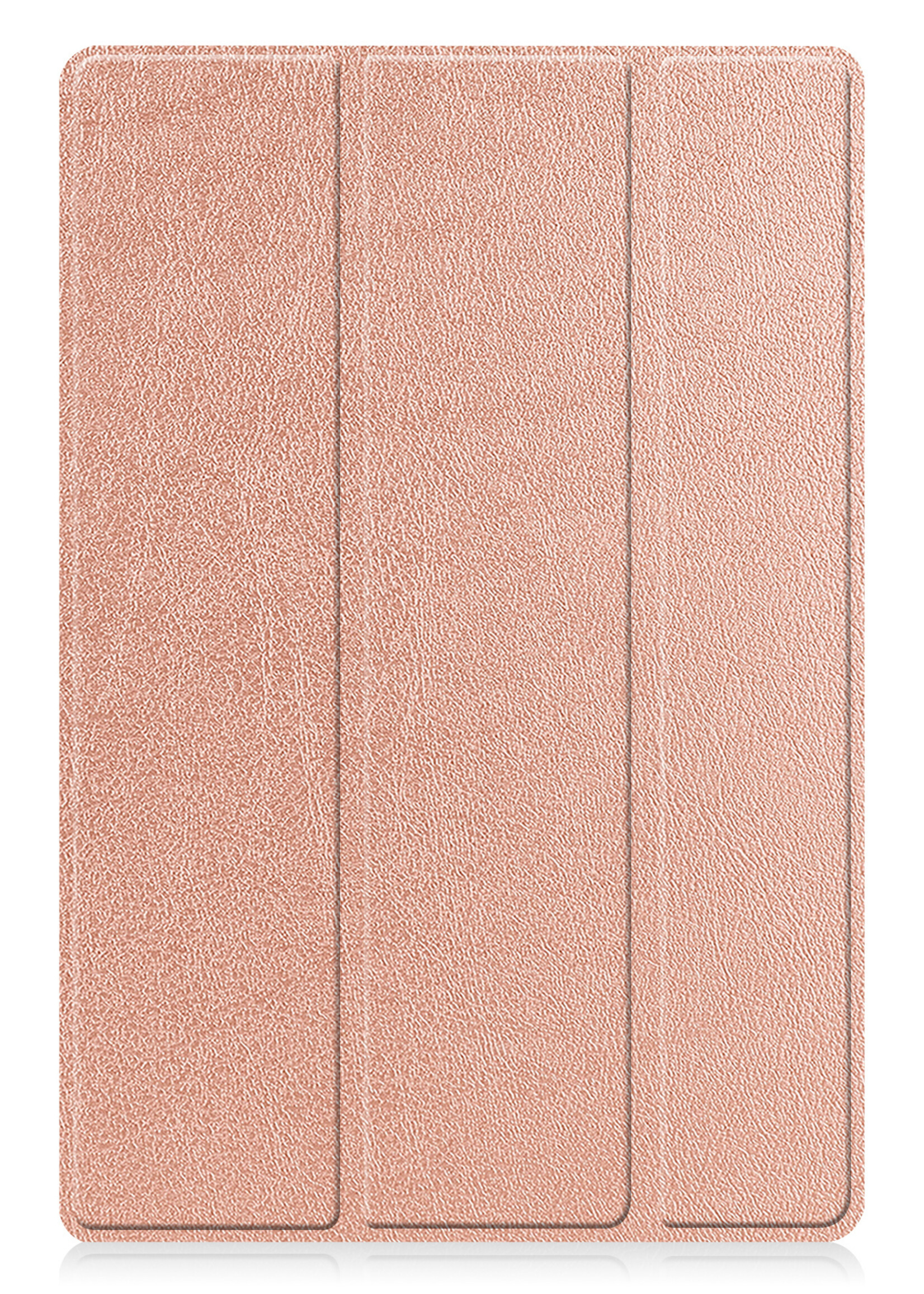 BTH Hoes Geschikt voor Samsung Galaxy Tab A8 Hoes Book Case Hoesje Trifold Cover Met Screenprotector - Hoesje Geschikt voor Samsung Tab A8 Hoesje Bookcase - Rosé goud