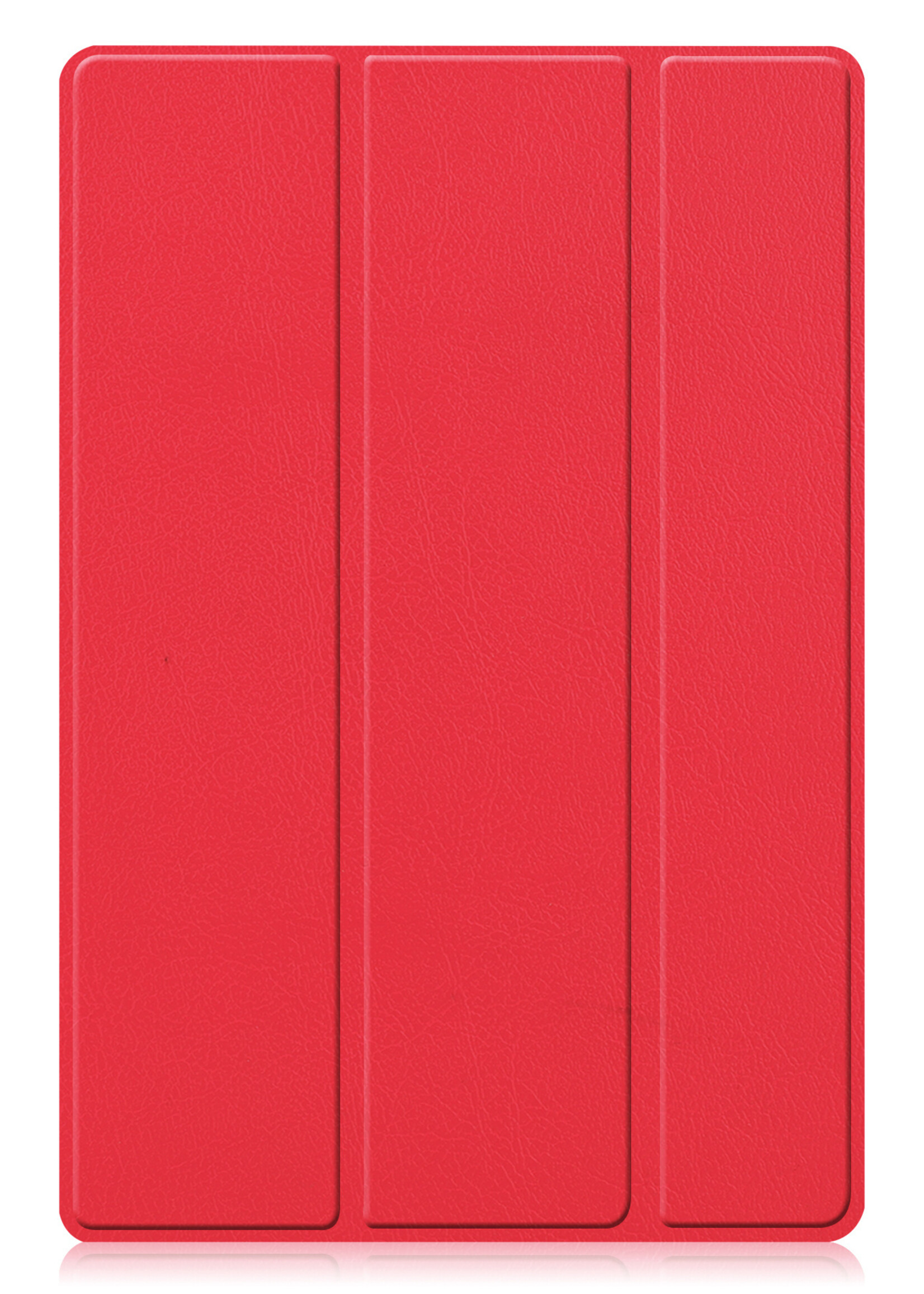 BTH Hoes Geschikt voor Samsung Galaxy Tab A8 Hoes Book Case Hoesje Trifold Cover Met Screenprotector - Hoesje Geschikt voor Samsung Tab A8 Hoesje Bookcase - Rood