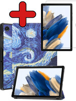 BTH BTH Samsung Galaxy Tab A8 2022 Hoes Met Screenprotector - Sterrenhemel