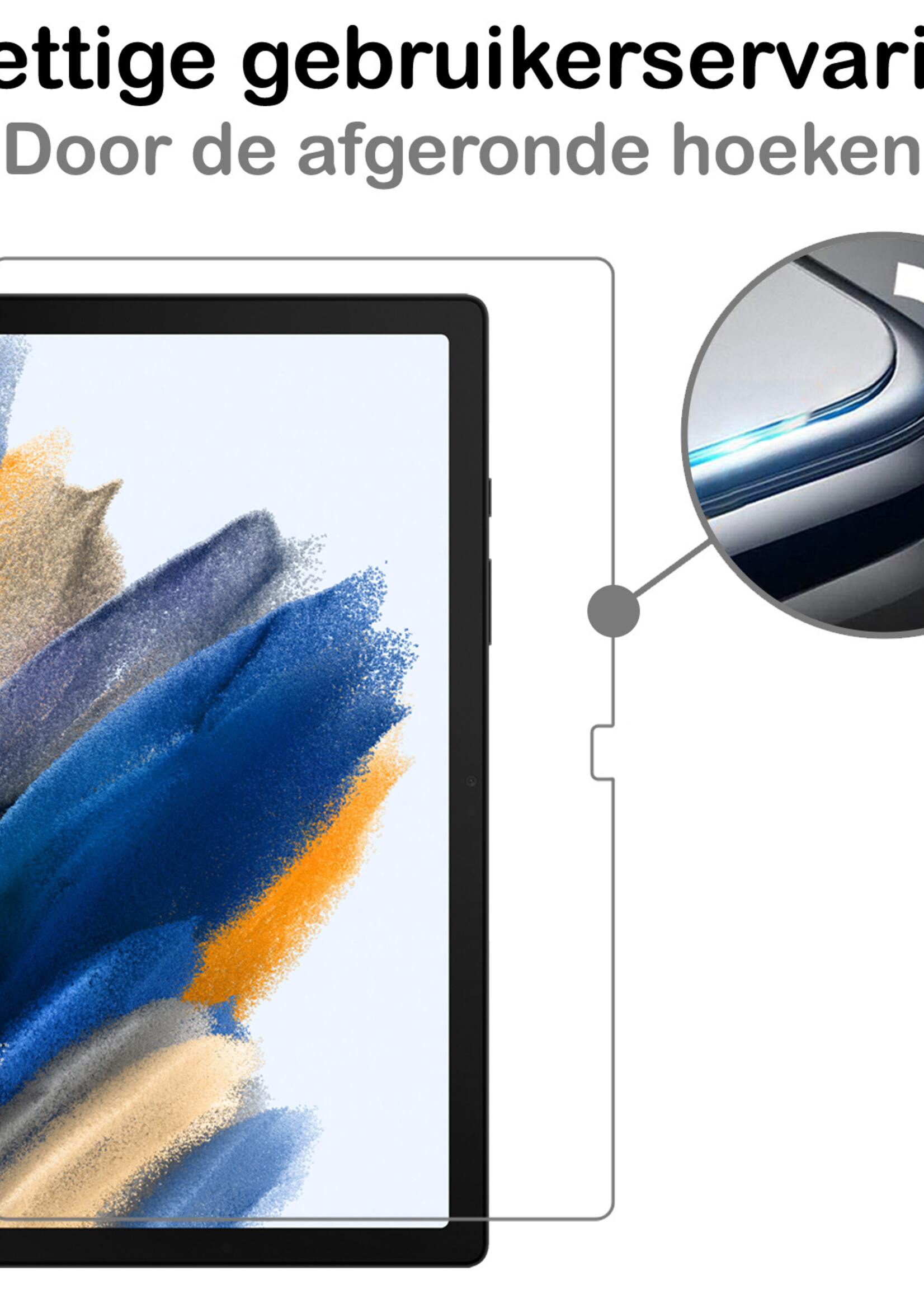 BTH Screenprotector Geschikt voor Samsung Galaxy Tab A8 Screenprotector Tempered Glass Screen Protector Gehard Glas - Screenprotector Geschikt voor Samsung Tab A8 Screenprotector Glas - 3 PACK