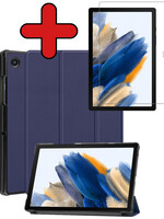 BTH BTH Samsung Galaxy Tab A8 2022 Hoes Met Screenprotector - Donkerblauw