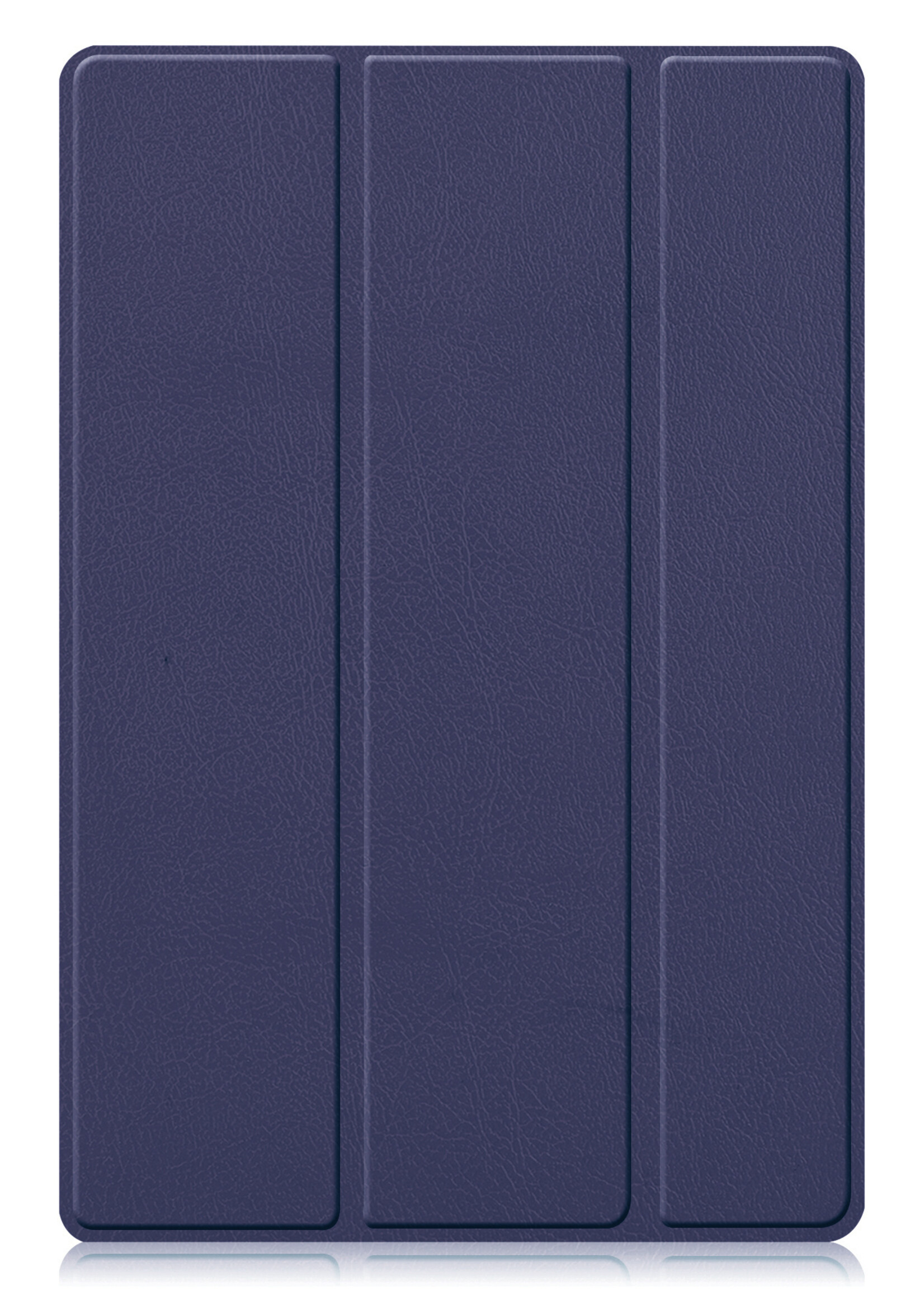 BTH Hoes Geschikt voor Samsung Galaxy Tab A8 Hoes Book Case Hoesje Trifold Cover Met Screenprotector - Hoesje Geschikt voor Samsung Tab A8 Hoesje Bookcase - Donkerblauw