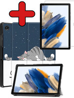 BTH BTH Samsung Galaxy Tab A8 2022 Hoes Met Screenprotector - Kat