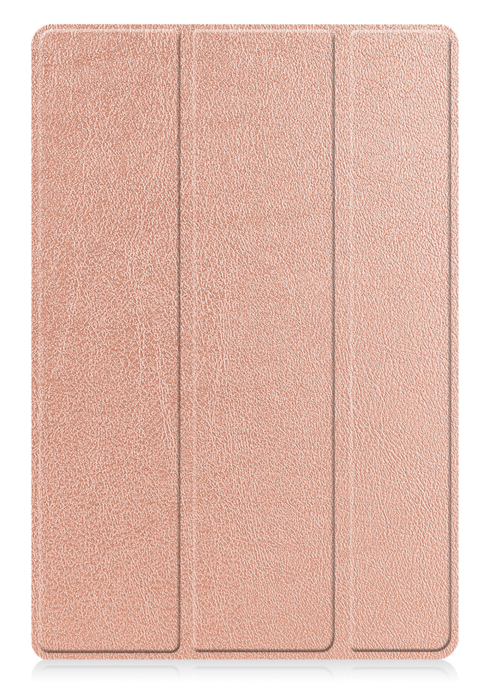 BTH Hoes Geschikt voor Samsung Galaxy Tab A8 Hoes Book Case Hoesje Trifold Cover Met Screenprotector - Hoesje Geschikt voor Samsung Tab A8 Hoesje Bookcase - Rosé goud
