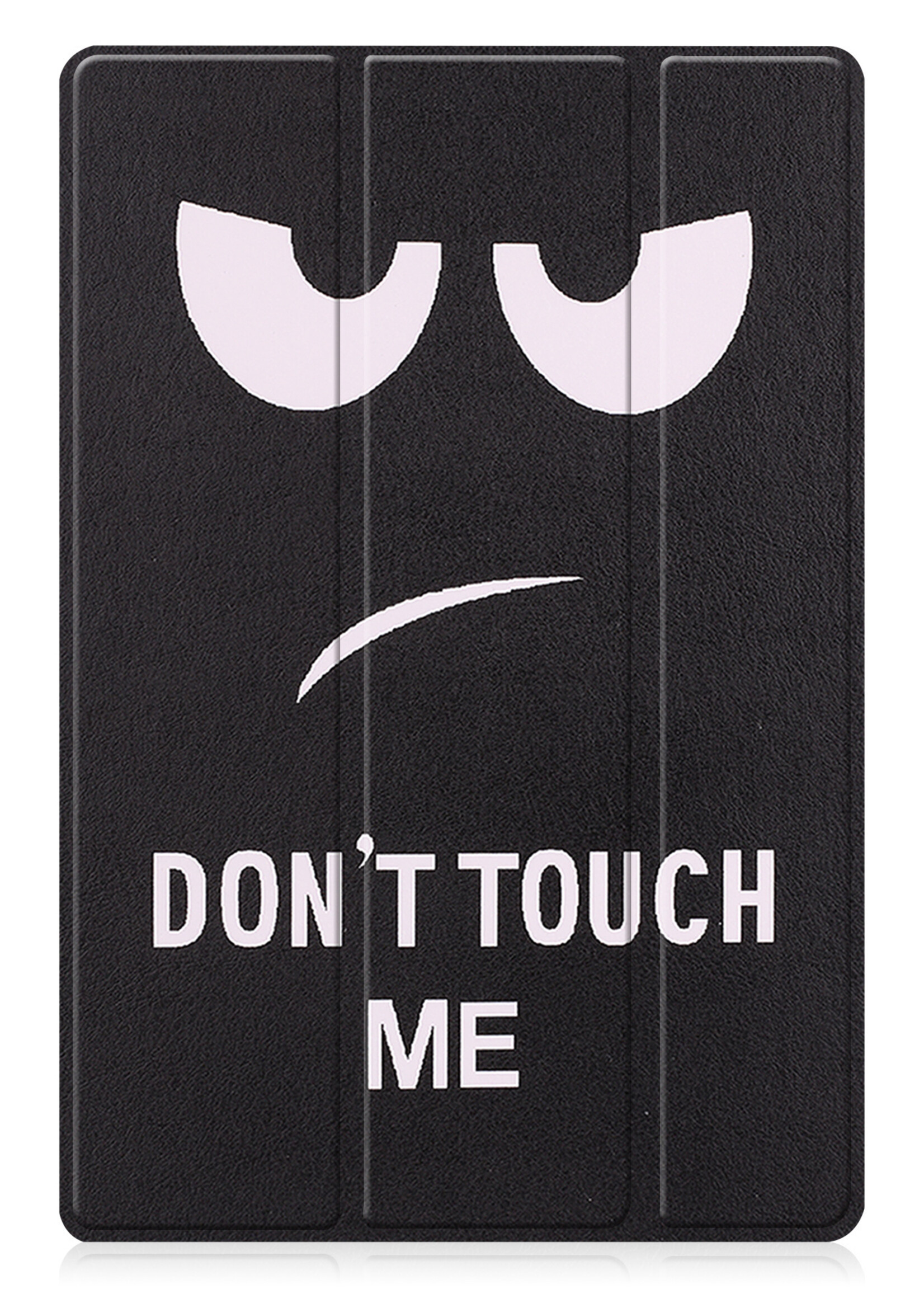 BTH Hoes Geschikt voor Samsung Galaxy Tab A8 Hoes Book Case Hoesje Trifold Cover Met Screenprotector - Hoesje Geschikt voor Samsung Tab A8 Hoesje Bookcase - Don't Touch Me