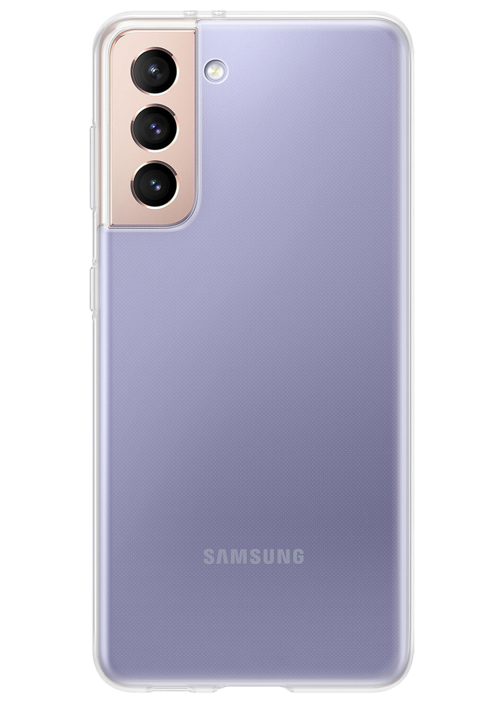 BTH Samsung Galaxy S21 FE Hoesje Siliconen Case Cover - Samsung S21 FE Hoesje Cover Hoes Siliconen - Transparant