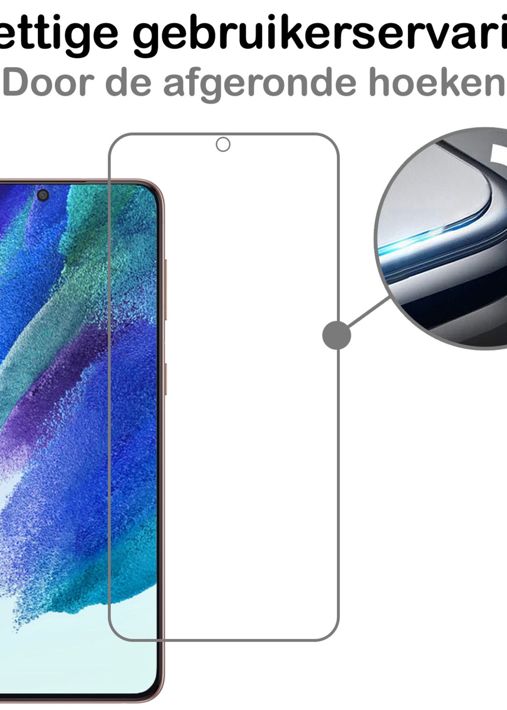 BTH Screenprotector Geschikt voor Samsung S21 FE Screenprotector Glas Gehard Tempered Glass - Screenprotector Geschikt voor Samsung Galaxy S21 FE Screen Protector Screen Cover - 2 PACK