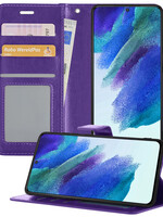 BTH BTH Samsung Galaxy S21FE Hoesje Bookcase - Paars