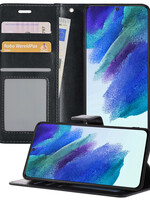 BTH BTH Samsung Galaxy S21FE Hoesje Bookcase - Zwart