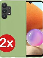 BTH BTH Samsung Galaxy A32 4G hoesje - Groen - 2 PACK