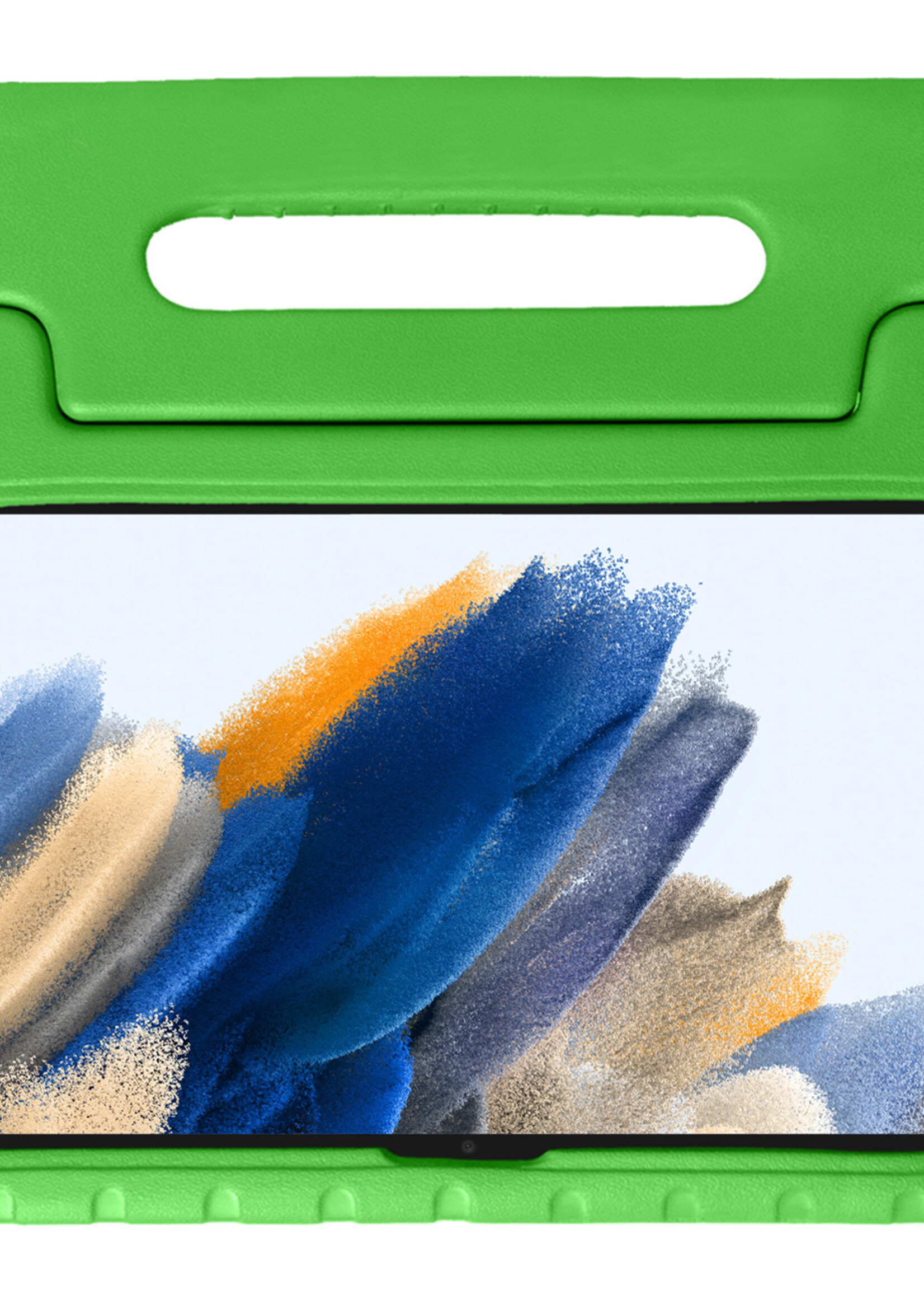 BTH Kinderhoes Geschikt voor Samsung Galaxy Tab A8 Hoes Kinder Hoesje Kids Case Cover Kidsproof Met Screenprotector - Hoesje Geschikt voor Samsung Tab A8 Hoesje Kinder Hoes - Groen
