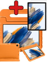 BTH BTH Samsung Galaxy Tab A8 2021 Kinderhoes Met Screenprotector - Oranje