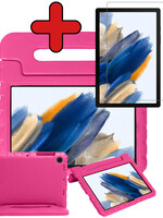 BTH BTH Samsung Galaxy Tab A8 2021 Kinderhoes Met Screenprotector - Roze