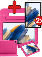 BTH BTH Samsung Galaxy Tab A8 2021 Kinderhoes Met 2x Screenprotector - Roze